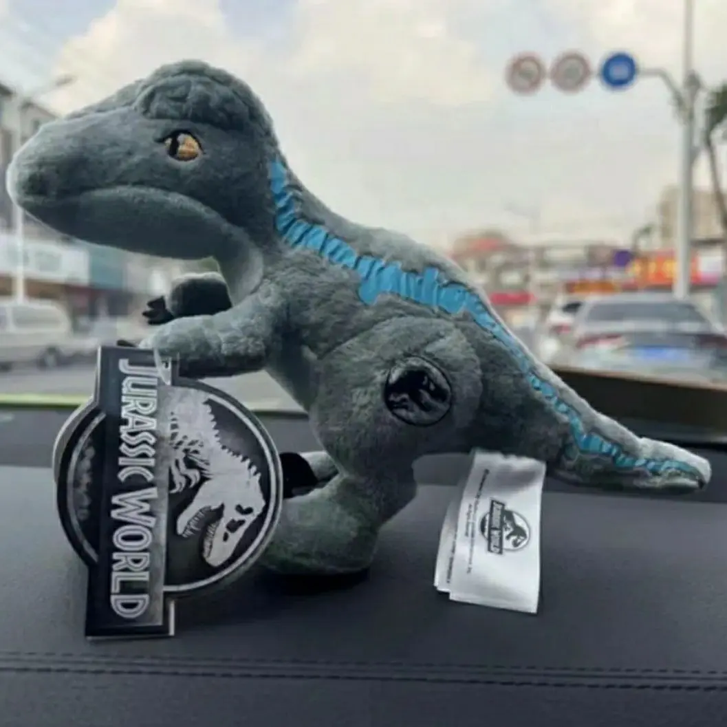 

Original Jurassic Park Blue Plush Dinosaur 20CM Hot Car Decoration Universal Studios Collection