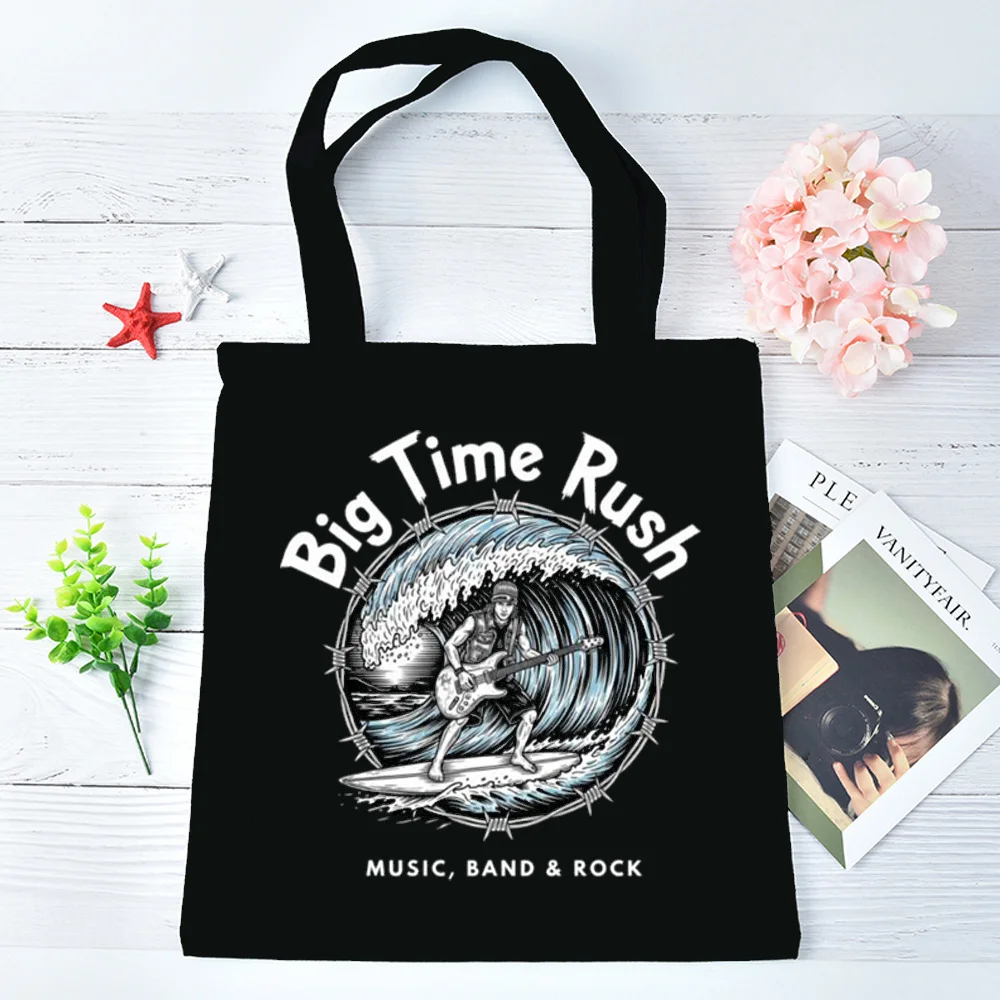 Bolsa de mano Big Time Rush, bolsas de tela, bolsa de compras, bolso de hombro, shopper para mujer