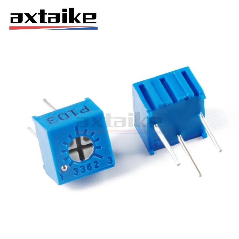 10PCS 3362P 3362 Adjustable Precision Potentiometer 101 201 501 102 202 502 103 500Ω 1K 2K 5K 10K 20K 50K 100K 1M 100 500 Ohm