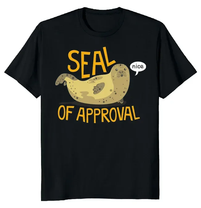 NEW LIMITED Seal of Approval Classic Funny Novelty Tee M-3XL Fast Shipping High Quality 100%Cotton Short Sleeve