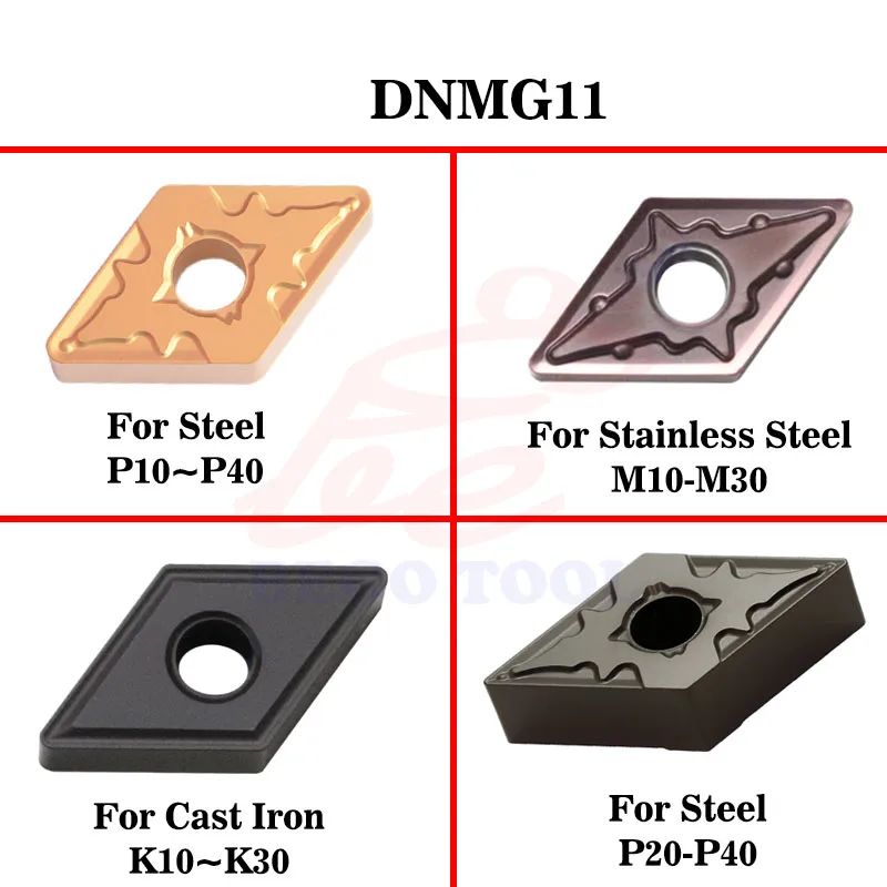 Lathe Inserts Turning Tools Cnc Bits Carbide Cutter Tips DNMG 110404 110408 Lathe Blades Tungsten Cardie Insert For Matel