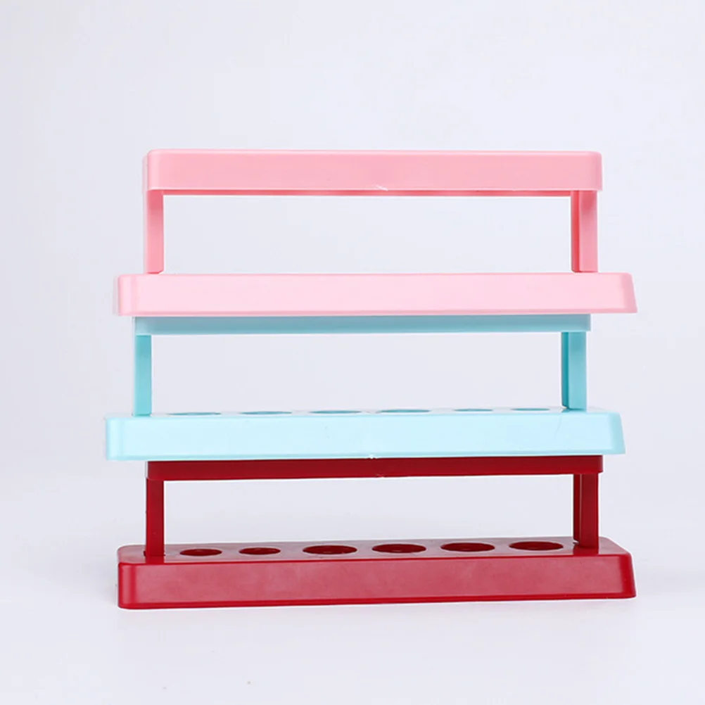 5 pezzi portaprovette leggero portatile laboratorio scolastico organizzatore in plastica scaffale portaoggetti portaprovette attrezzature didattiche