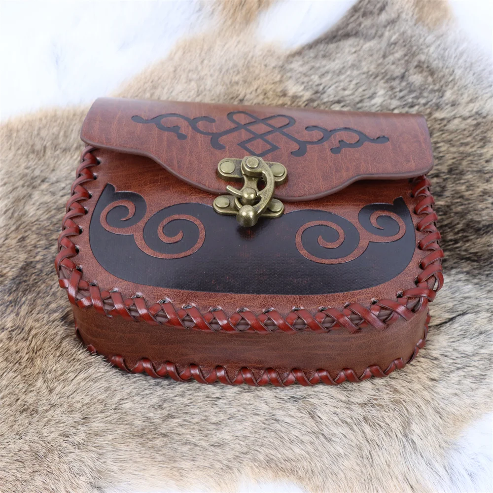 Medieval Punk Retro Waist Bag Renaissance Outdoor Belt Bag Wallet Travel Holiday Party Role Play Cosplay Hanging Coin Purse