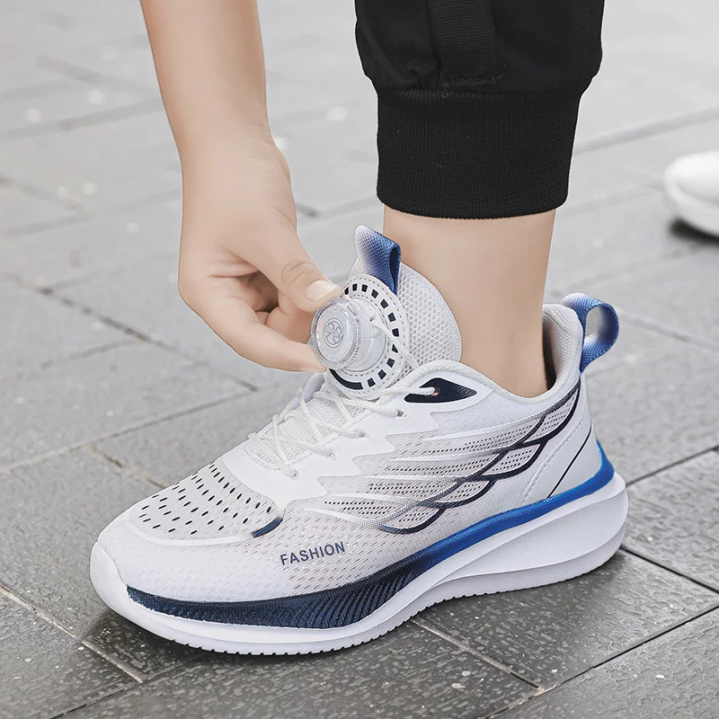 

Детские кроссовки для мальчиков, модные повседневные прогулочные кроссовки, детская дышащая легкая удобная спортивная обувь, размер 31-40