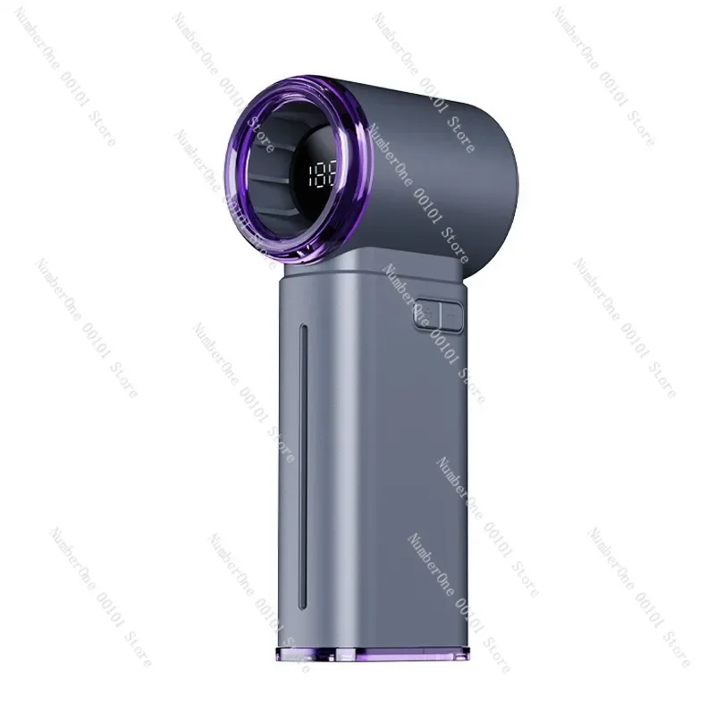 High-Speed Spray Violent Fan Handheld Cooling 199 Gear Turbo USB Ice Pack Digital Display Mini