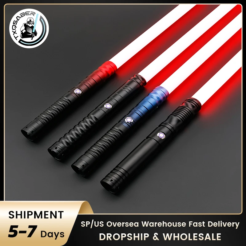 

TXQSABER Laser Lightsaber Heavy Dueling RGB 12 colors Metal Saber Laser Sword Toys Jedi Training Kids Cosplay Swords juguetes