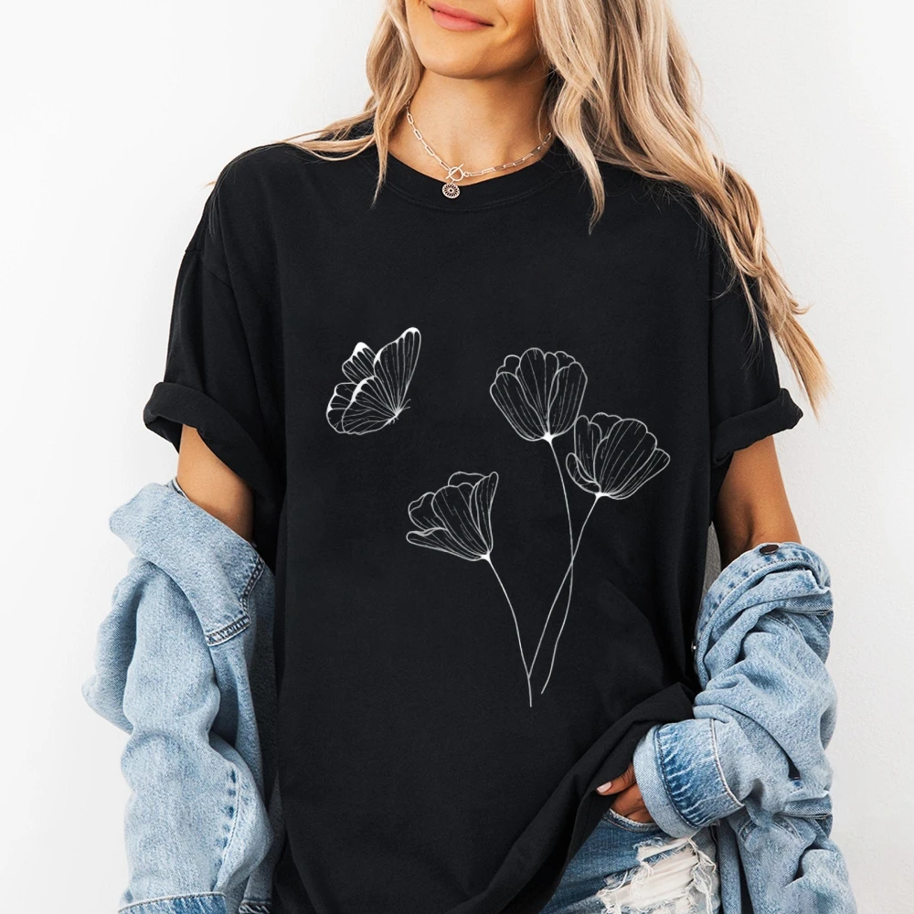 Graphic Teeสําหรับผู้หญิงผู้ชายVINTAGE Retro Y2Kแฟชั่นสไตล์ขนาดใหญ่Streetสวมใส่อินเทรนด์สีสบายผ้าฝ้ายBreathable