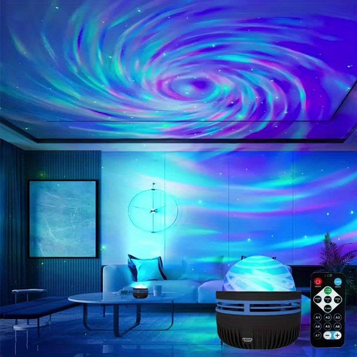  Galaxy Projector RGB Star Projector USB Powered Remote Control Night Light Lamp for Birthday Gifts Holiday Party Room Decoration 
