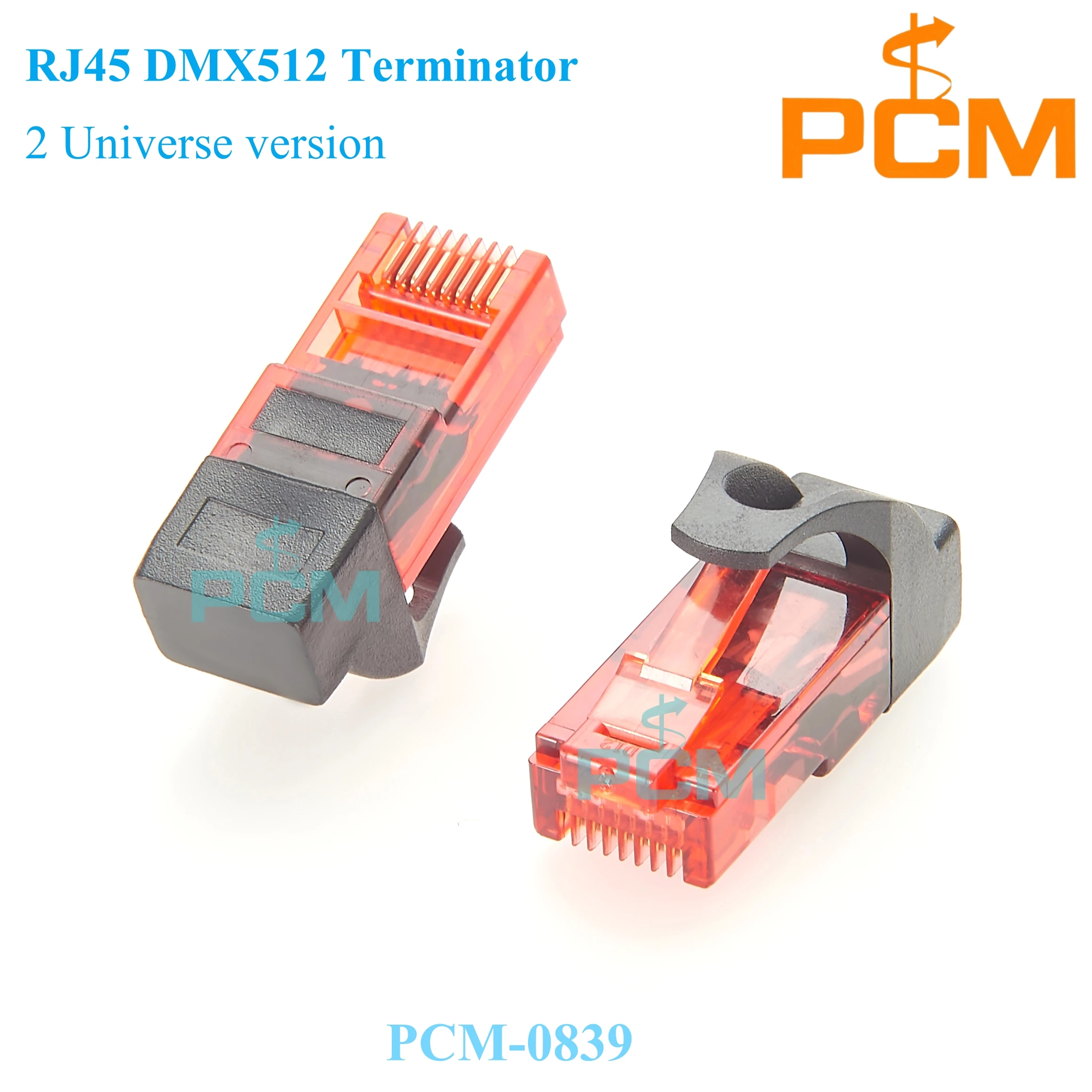 

10PCS 2 Universes RJ45 120 Ohm DMX512 Terminator RJ45 8P8C connector DMX terminator resistor DMX512 RJ45 Terminator Plug