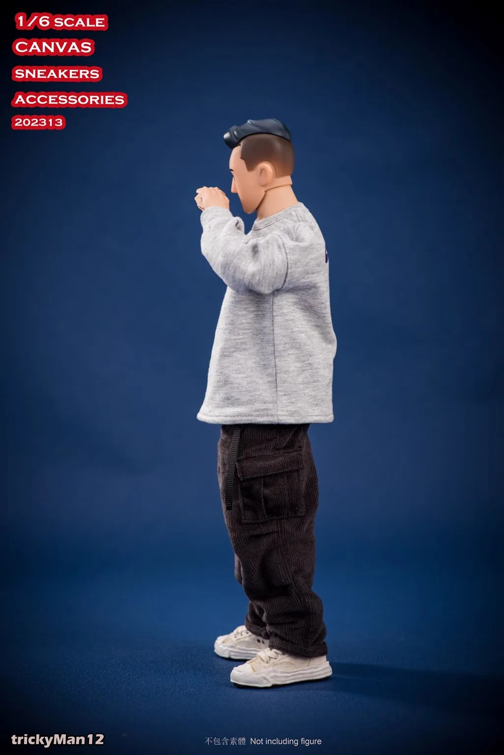 ファナティック TrickyMan12 202313 1/6 スケール兵士ホワイトハイトップキャンバス溶解靴モデルフィット 12 インチアクションフィギュア本体在庫あり