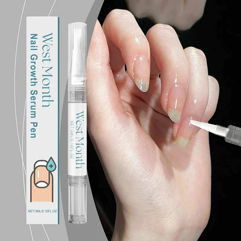 Nail Growth Serum Pen Brittled Cracked Nail Care Preventing Dryness And Peeling Cuticle Nutrition Solution Nail New 2024