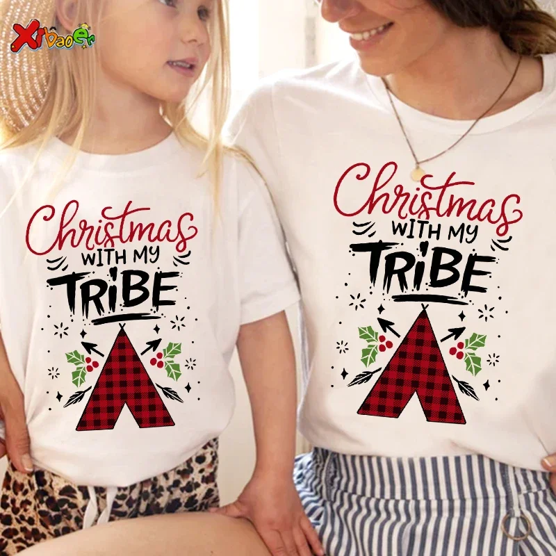 

Family Matching Outfits Christmas Shirt Party T Shirts Girl Family Matching Clothes Outfit Kids Outfit Familia Top Family Look