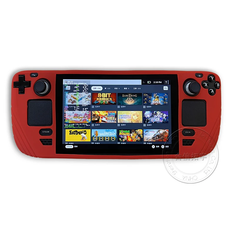 HOTHINK 1pcs Soft Silicone Case Cover Protective Skin for Valve Steam Deck Console Gamepad