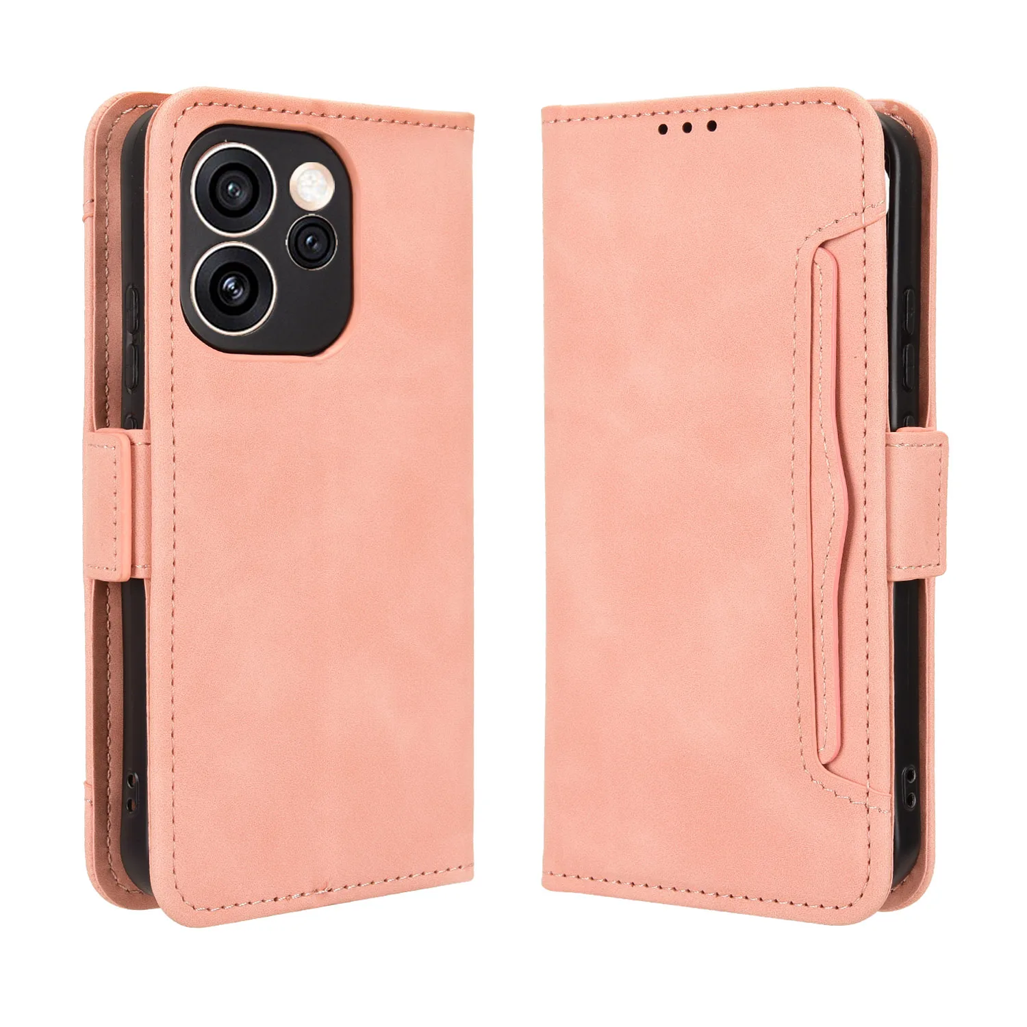 حافظة محفظة جلدية لهاتف OPPO Reno 15/15 Pro 5G، غطاء قلاب مغناطيسي للكتب، حامل صور للبطاقات، حافظات هواتف محمولة فاخرة