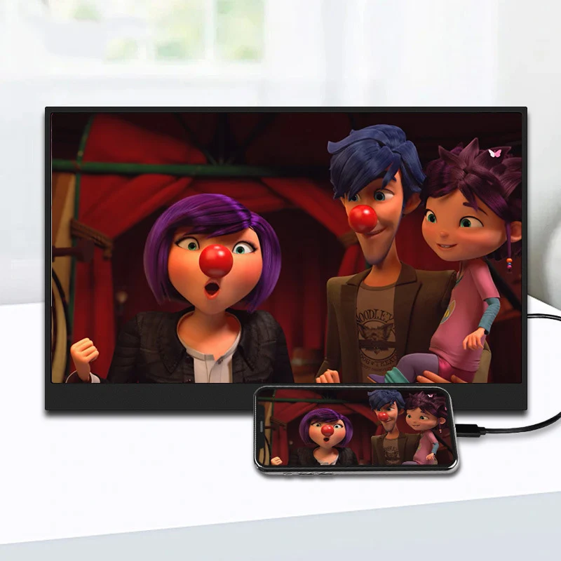 شاشة محمولة 21.5 بوصة 75 هرتز 100% sRGB شاشة ثانية للألعاب للسفر لأجهزة الكمبيوتر المحمول المكتبية مع مكبرات صوت VESA Mout USB HDMI Steamdeck