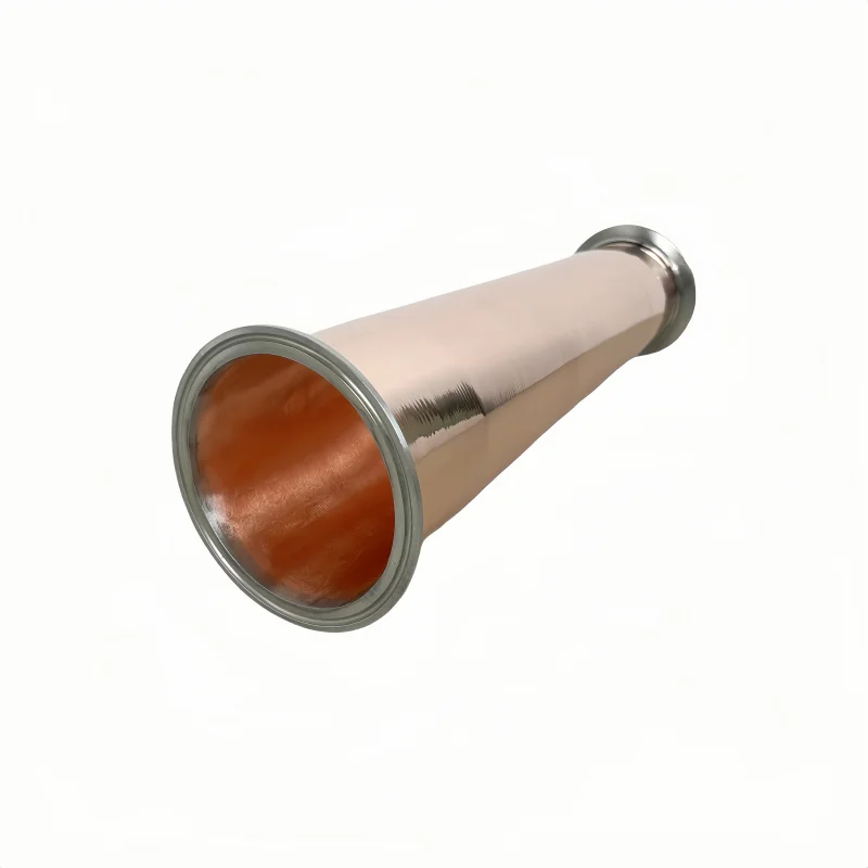 

Copper Cone 3" OD91mm x 4" OD119mm,Tri Clamp Reducer For Onion Head, H-350mm,Concentric Reducer Homemade Distillation