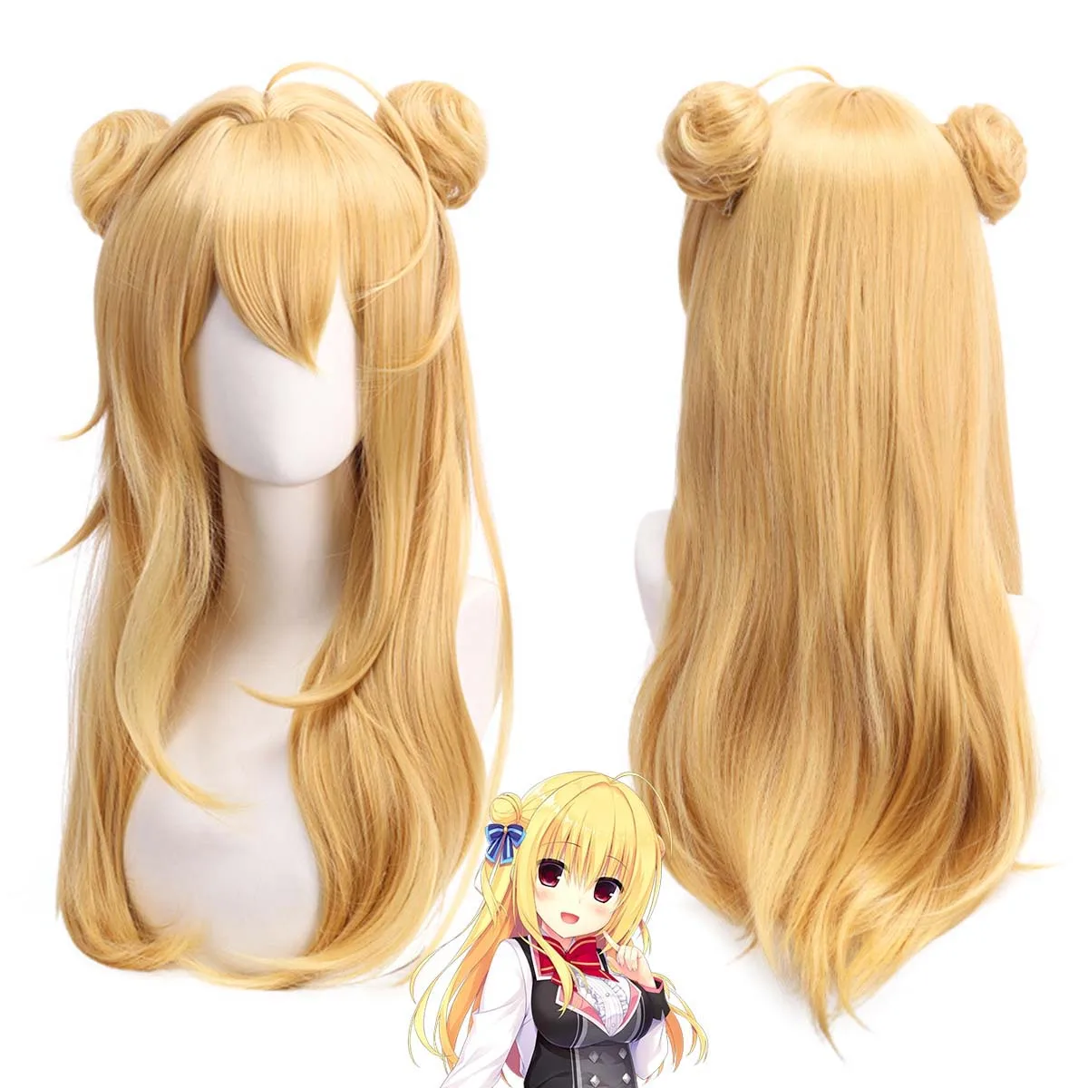 

Женская игра HAMIDASHI CREATIVE Косплей Izumi Hiyori Блондинка парик из синтетических волос