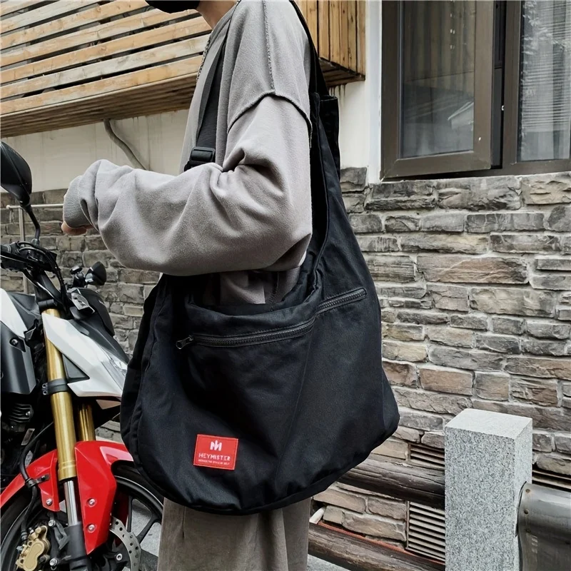 حقيبة عمل متعددة الوظائف على شكل سترة، طراز أمريكي عتيق، سعة كبيرة، نايلون بدون أكمام