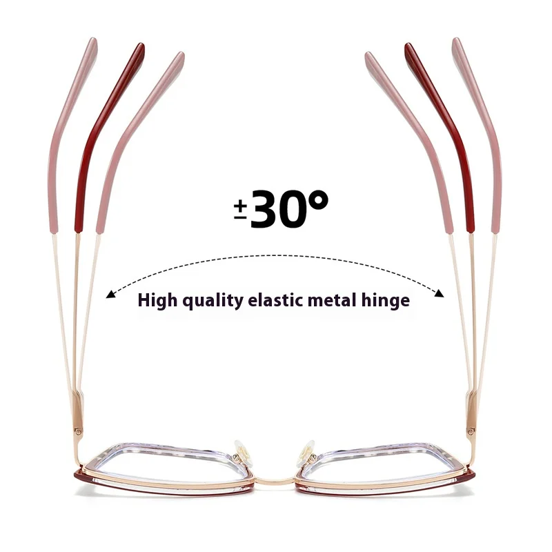 السيدات المألوف الراقية وصفة طبية نظارات النساء طول النظر الشيخوخي نظارات للقراءة مكافحة الضوء الأزرق مد البصر قصر النظر نظارات