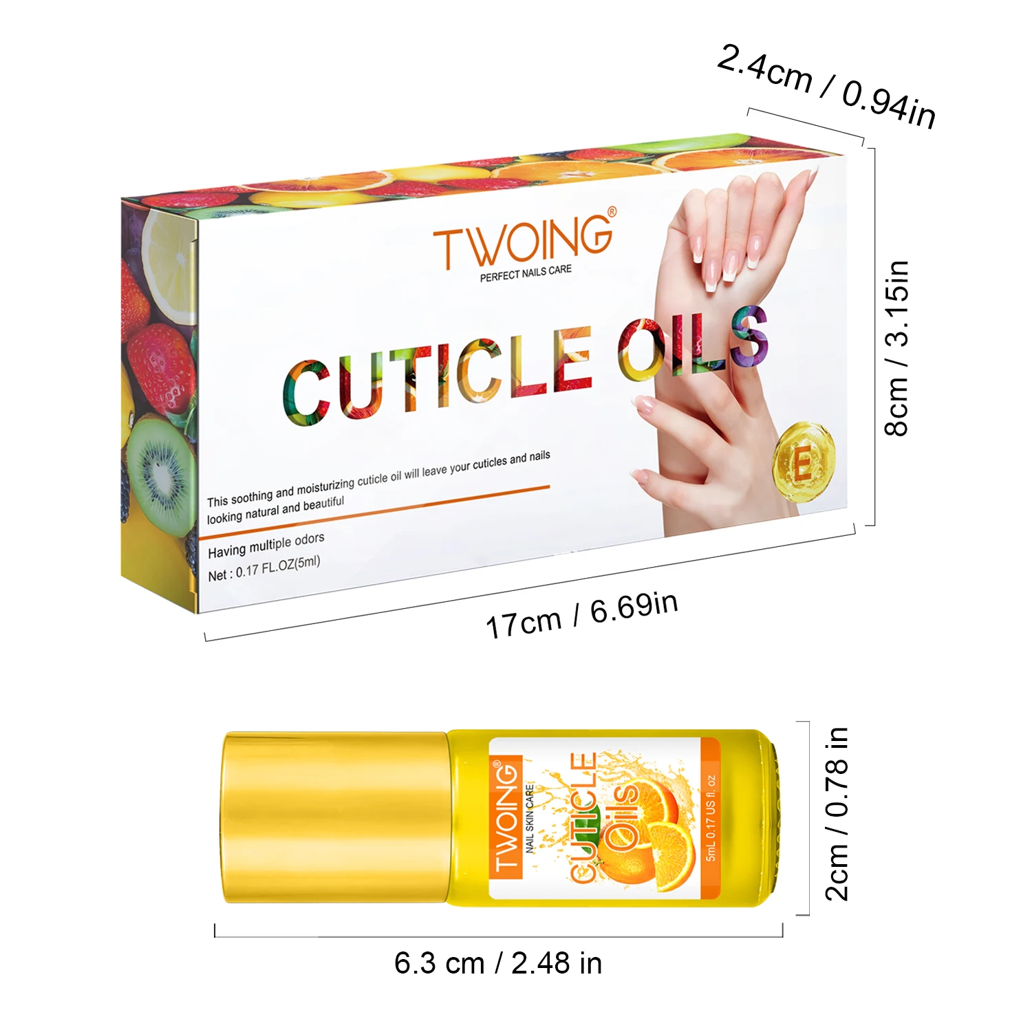 Nourishing Cuticle Oils Hydrates and Repairs Damaged Nails，Softens Cuticles，Promotes Healthy Nail Growth，with Plant Essential