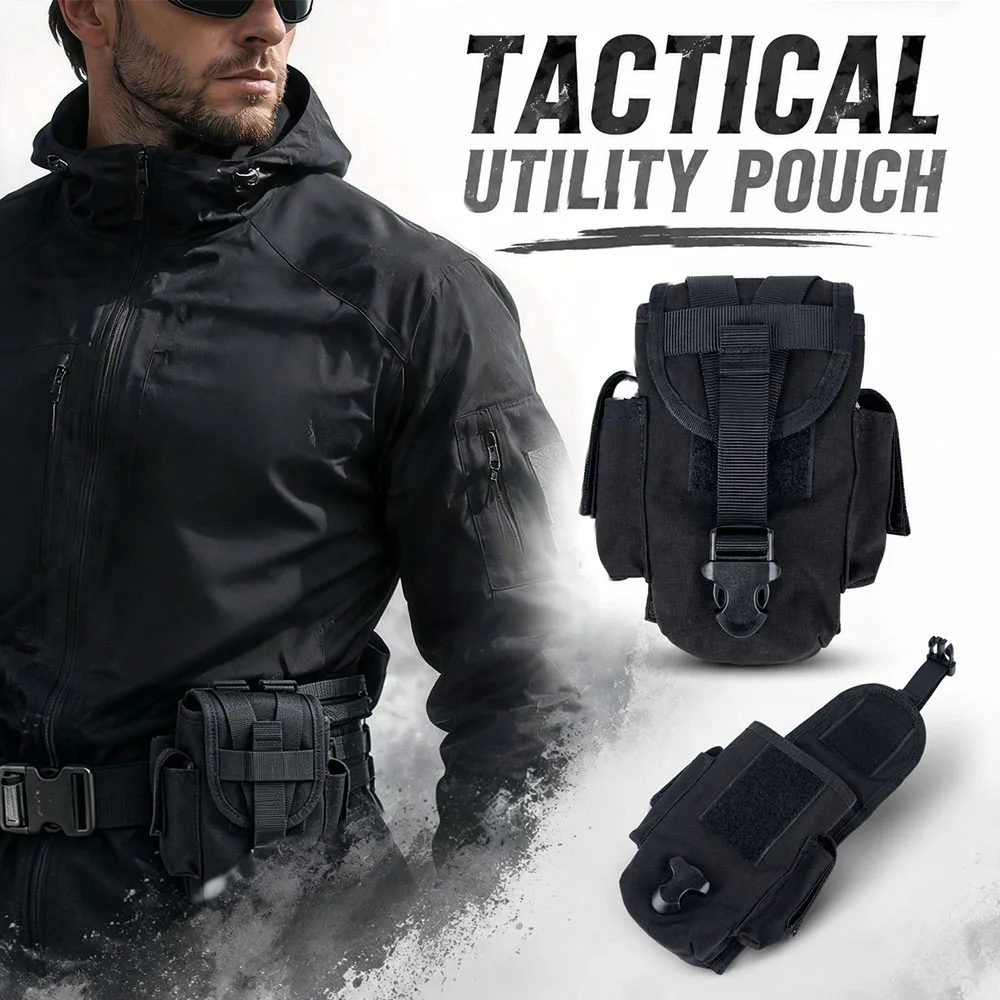 

Tactical MOLLE Utility Pouch EDC Waist Bag Military Modular Admin Pouch Belt Storage Organizer for Shooting Hunting Combat