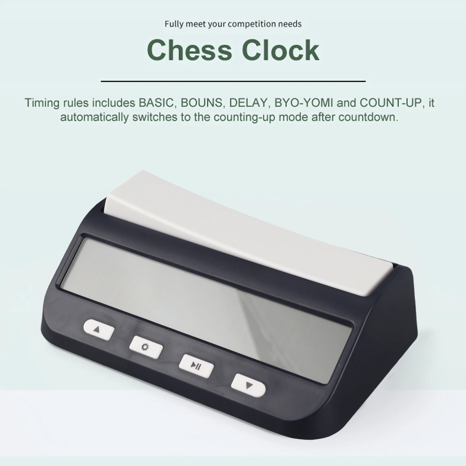 Professional Chess Clock Multifunctional Digital Clock Accurate Count Up Count Down Timer Board Game Stopwatch view 3