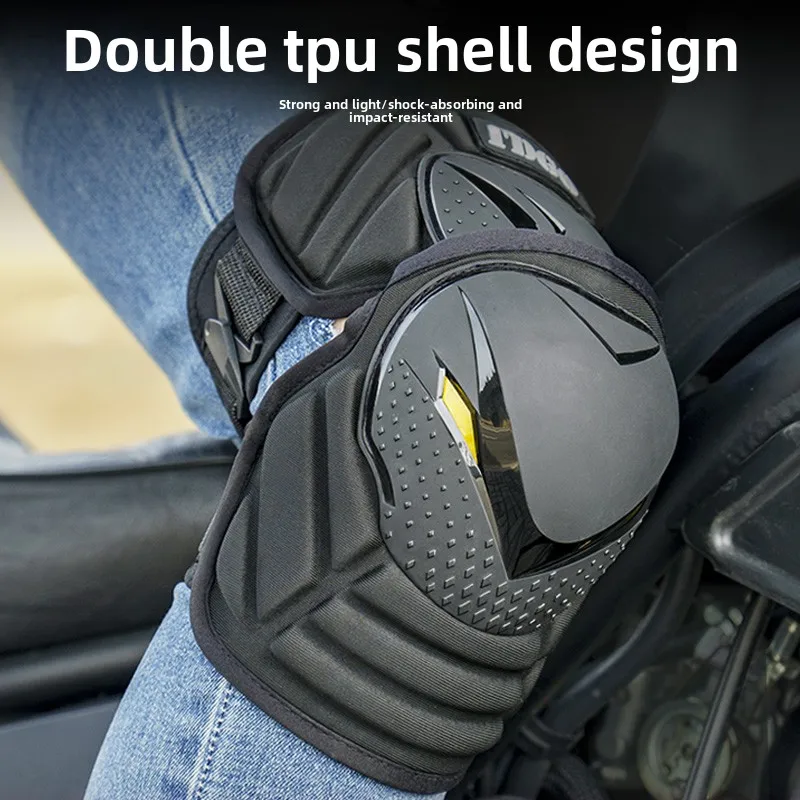 

Motorcycle knee pads, riding locomotive protective gear, summer windproof protective equipment, anti-drop elbow pads, four-piece