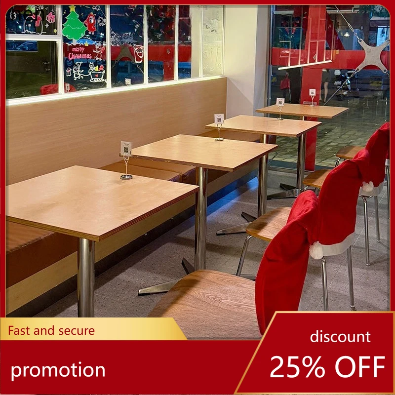 

LXC Retro Coffee Table and Chairs Light Luxury Bakery Cake Shop Dining Table and Chair Set Western Restaurant Table