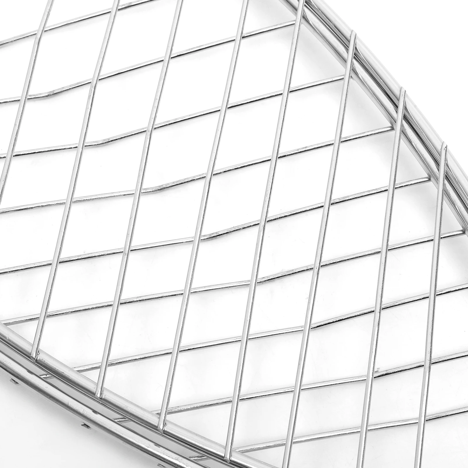 

2Pcs Outdoor Bbq Tool Iron Grill Basket Fish Net Rack Thick Thin Barbecue Clip for Meat Vegetable Fish Cooking