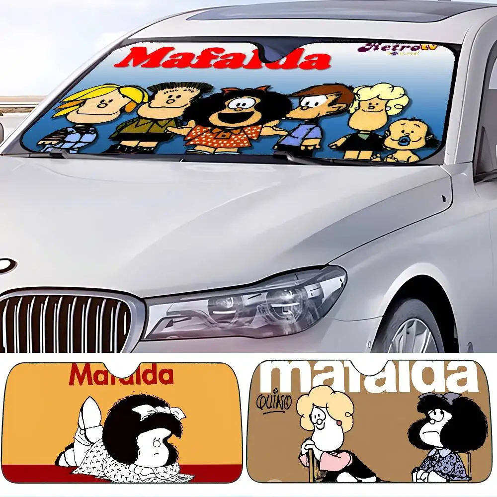 

Mafalda автомобильный солнцезащитный козырек на лобовое стекло козырек на переднее окно 70x130 см солнцезащитный козырек солнечная защита плед подарок новинка автомобиль