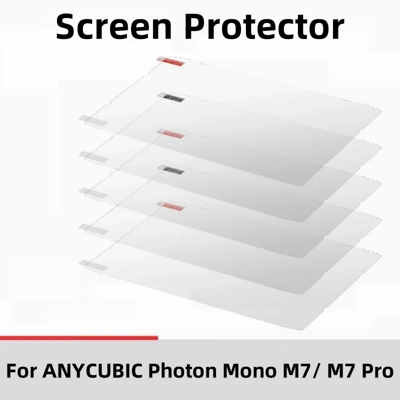 5PCS Screen Protector for Anycubic Photon Mono M7 Pro M7 Resin LCD 3D Printer Scratch Proof Protector Film 3D Accessories