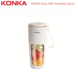 KONKA 340ml Portable Blender, High-Speed Juicing for Home, Office & Outdoor. Food-Grade, Easy-Clean KLLJ-3401