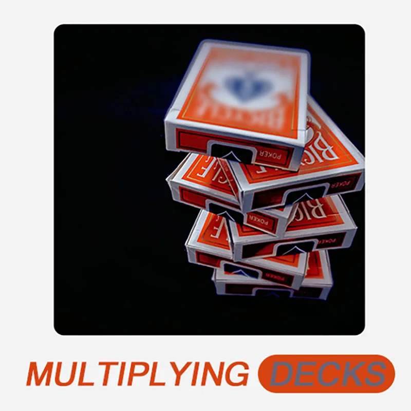 Multiplying Decks Close Up Magic Tricks Magician Illusions Gimmicks Mentalism Props One Deck Increasing To Six Appearing Magia