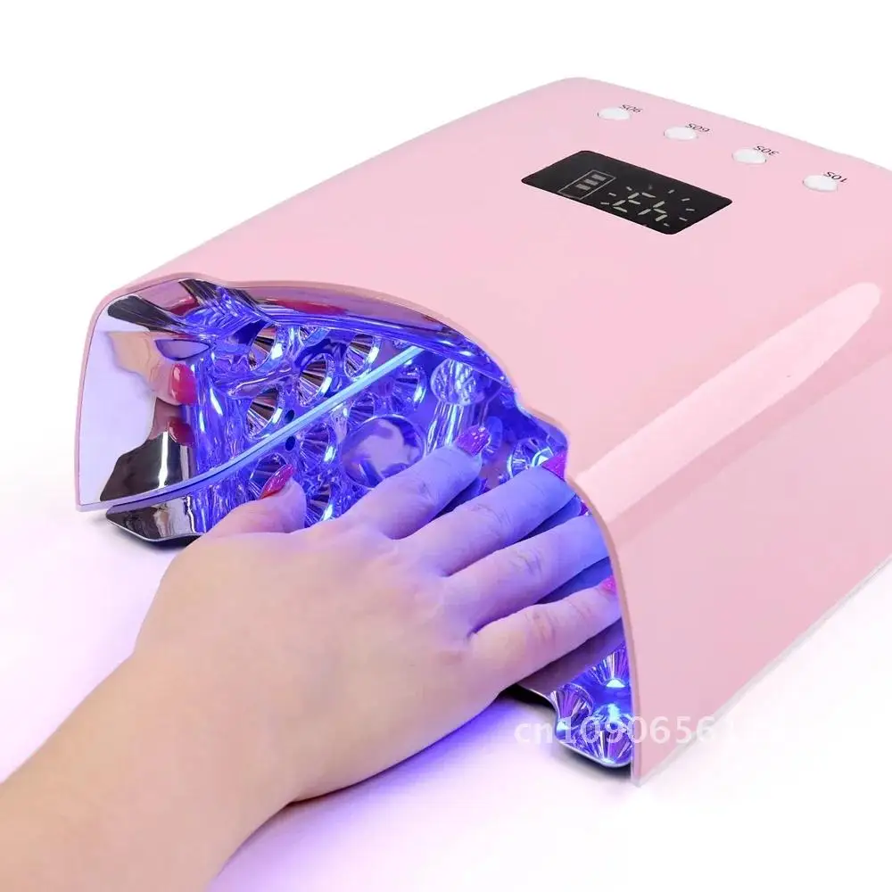 78w High Power High Quality Rechargeable UV LED Gel Nail Lamp Cordless Nail Supplies Professional Nail Gel Polish Dryer