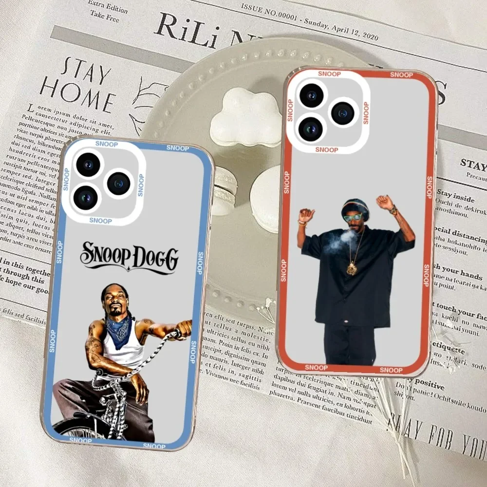 Hip-Hop Rapper Snoop-D-Doggs Phone Case For Samsung S20 S21 S22 S23 ULTRA PLUS LITE Transparent Shell