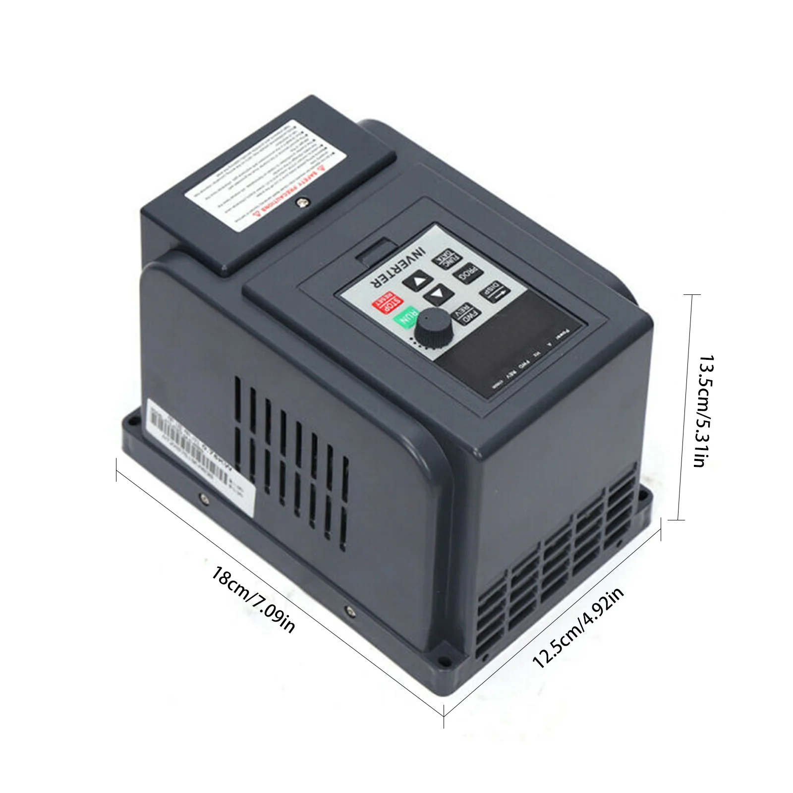 Variateur de fréquence (220 V 750 W), VFD pour moteurs AC, entrée monophasée, contrôle PWM, contrôleur de fréquence et convertisseur de fréquence, adapté aux ventilateurs et aux pompes à eau