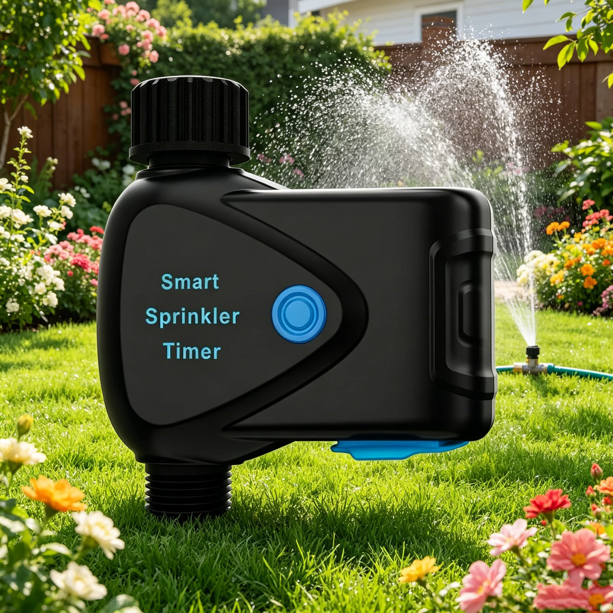 

Smart WiFi Sprinkler Meter with Build-in Water Meter Wirelss Control Real Time Flow Rate and Water Consumption Monitoring