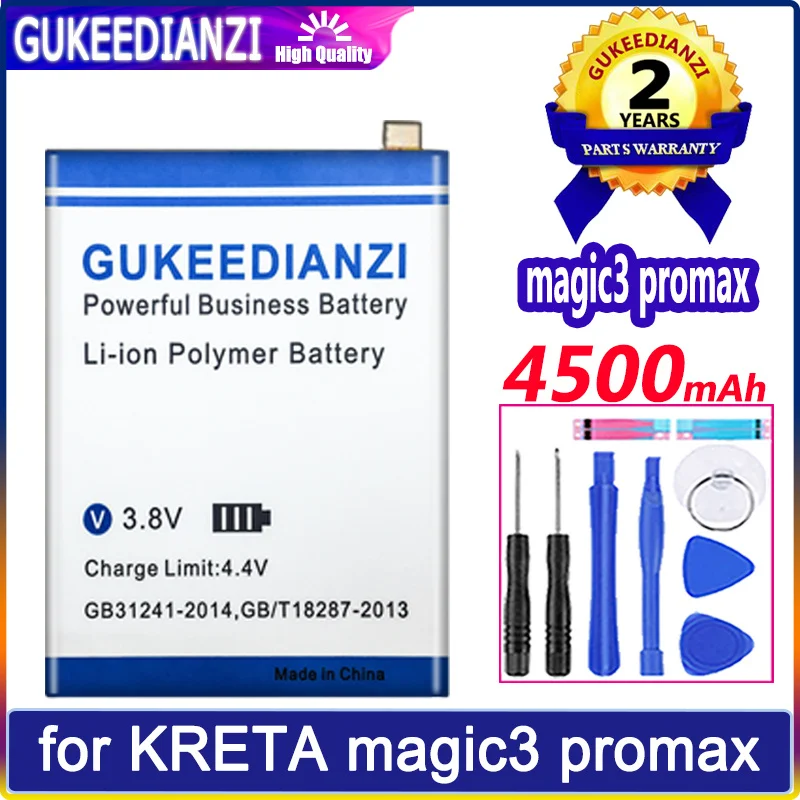 

Аккумулятор GUKEEDIANZI 4500mAh Для KRETA magic 3 pro max Magic3 Pro Max