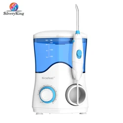 600ML Tabletop Water Flosser 10-Speeds Oral Irrigator 5 Function Nozzle Water Jet With Water Thread For Teeth Cleaning Care Tool