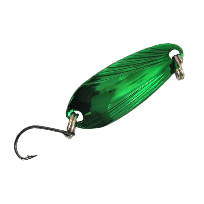OUTKIT  3.3cm 3.5g artificial spoon lures hard bait spinner bait multicolor 5pcs/lot fishing spoon lure trout lure bass lure