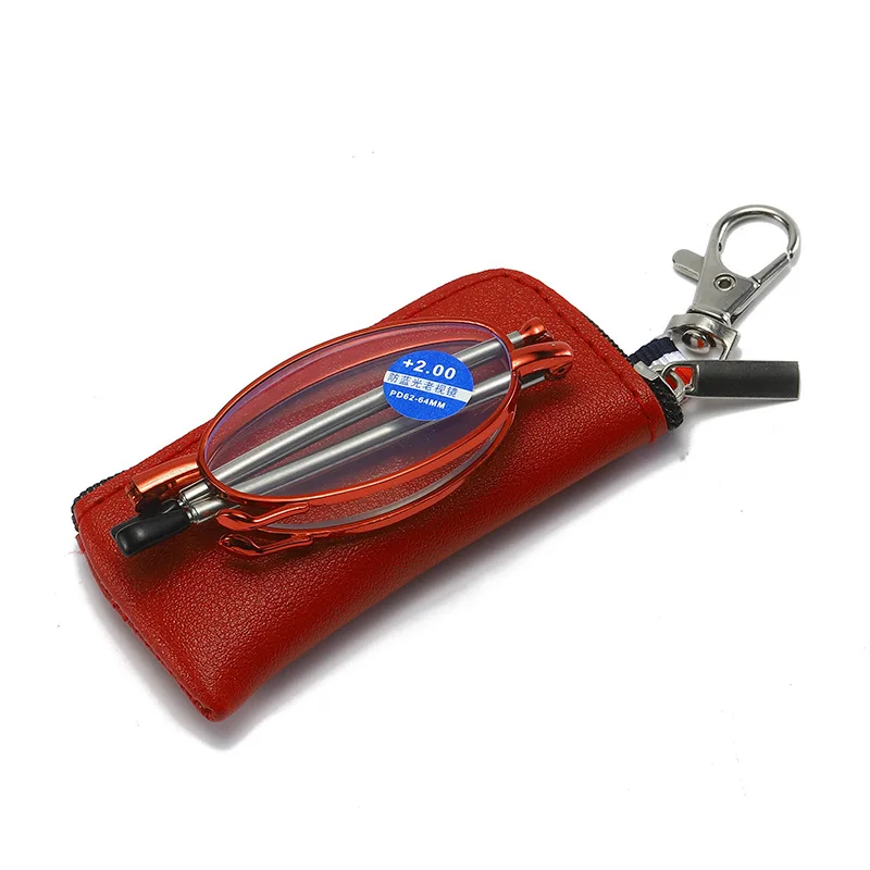 نظارات قراءة عالية الوضوح للجنسين خفيفة الوزن من الراتنج طويل النظر نظارات محمولة قابلة للطي للعناية بالرؤية نظارات القراء