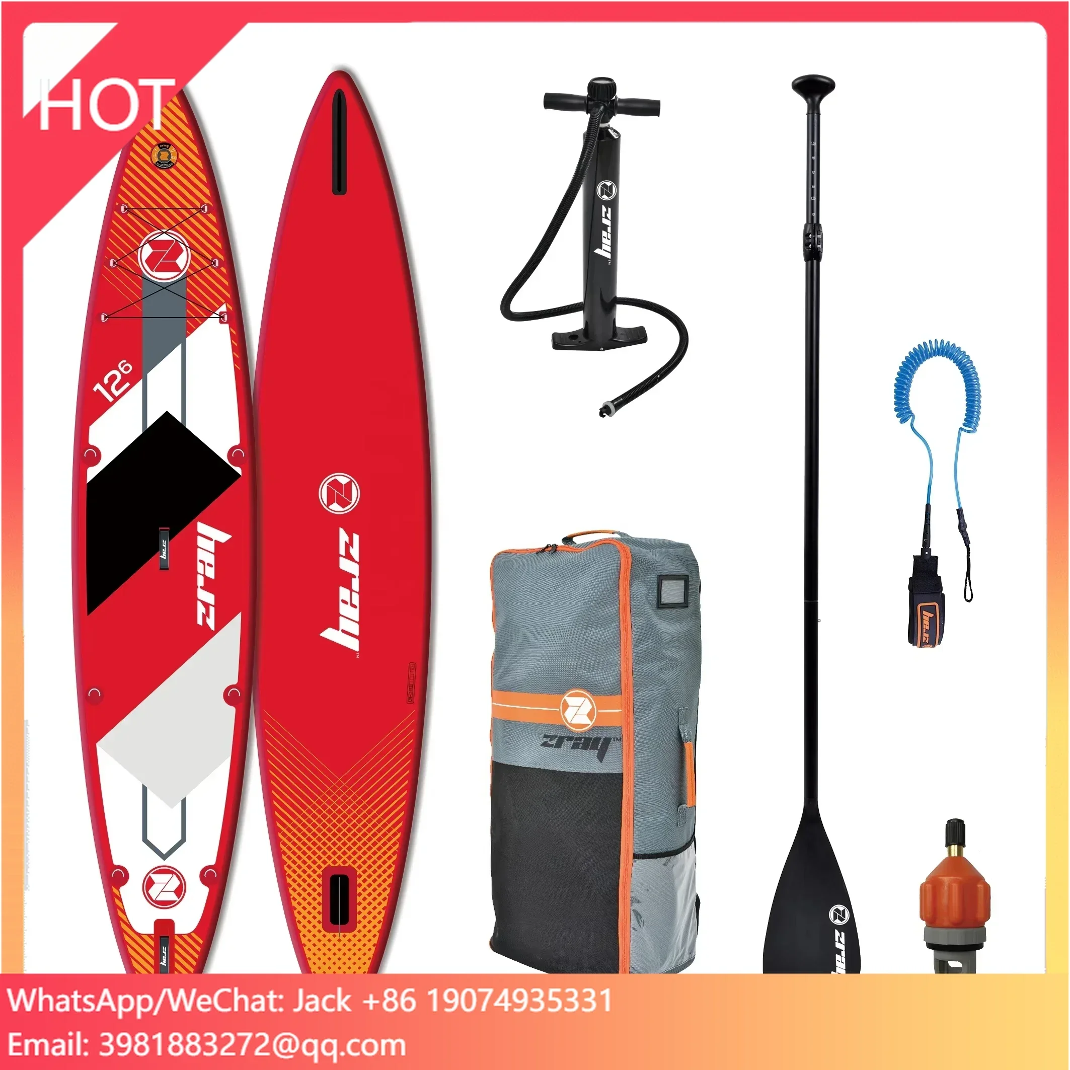 Zray SUP Inflatable Stand up Paddle Board with Double Chamber Zray 12.6''