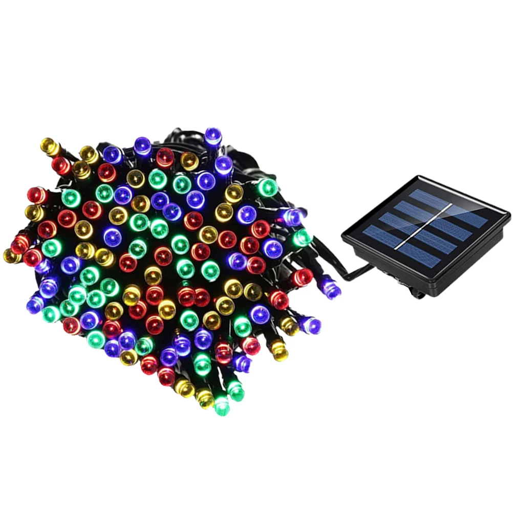 Waterproof LED Light String Strips Decoration Solar Lights Outdoor Deck Curtain Umbrella Rope Trunk