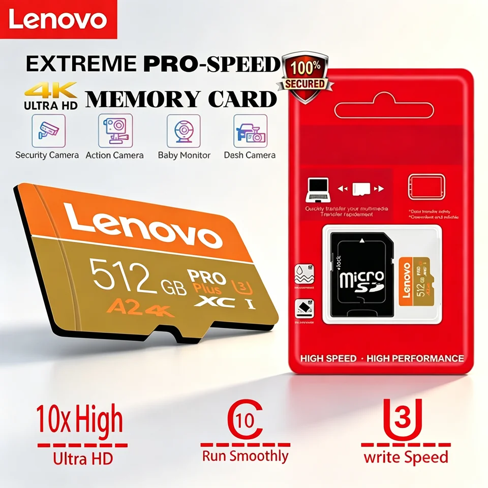 بطاقة ذاكرة Micro SD بسعة 32 جيجابايت، 64 جيجابايت، 128 جيجابايت، 256 جيجابايت، تدعم معيار UHS-I U3 V30، فئة 10، لنقل البيانات بسرعة، متوافقة مع كاميرات GoPro وDJI والهواتف الذكية - بطاقة ذاكرة TF SD.