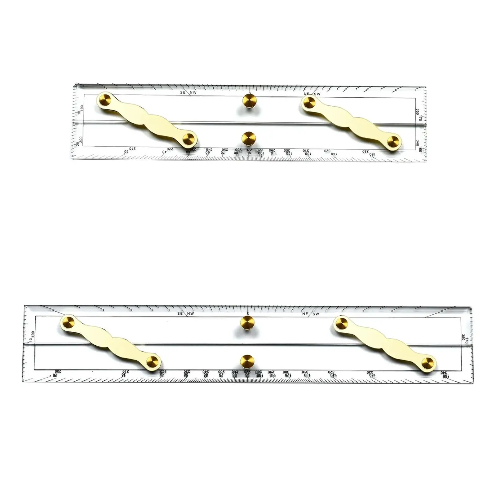 Navigation Parallel Ruler Universal Mapping Points to Pull Lightweight Marine Parallel Ruler Roll Ruler for Drawing Boat Student