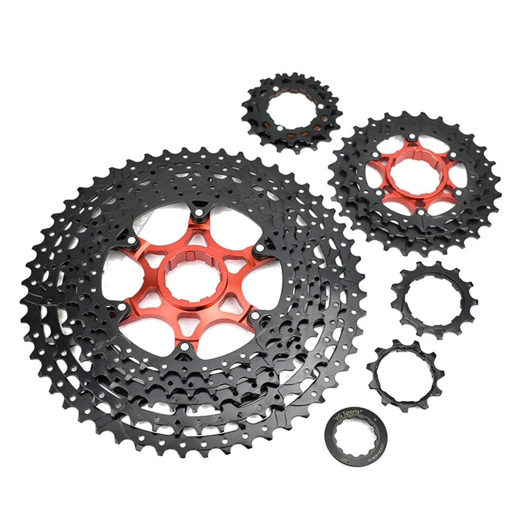 

MTB Cassette 8 9 10 11 12 Speed 42/46/50/52T Bicycle Full Black Freewheel Mountain Bike K7 Sprocket Compatible For Shimano SRAM