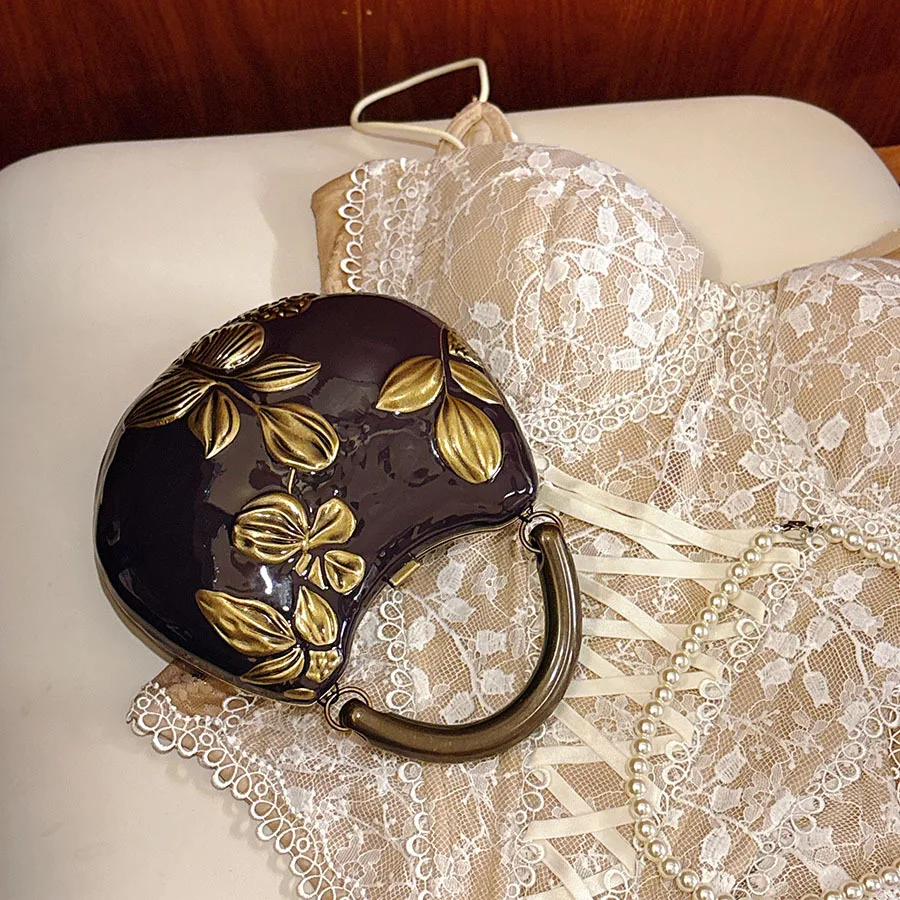 2025, neue ovale Damenhandtasche aus Acryl mit Steinstruktur, modische Abendtasche, Hochzeit, Party, Clutch, einzelne Umhängetasche, Umhängetaschen – Detail 5