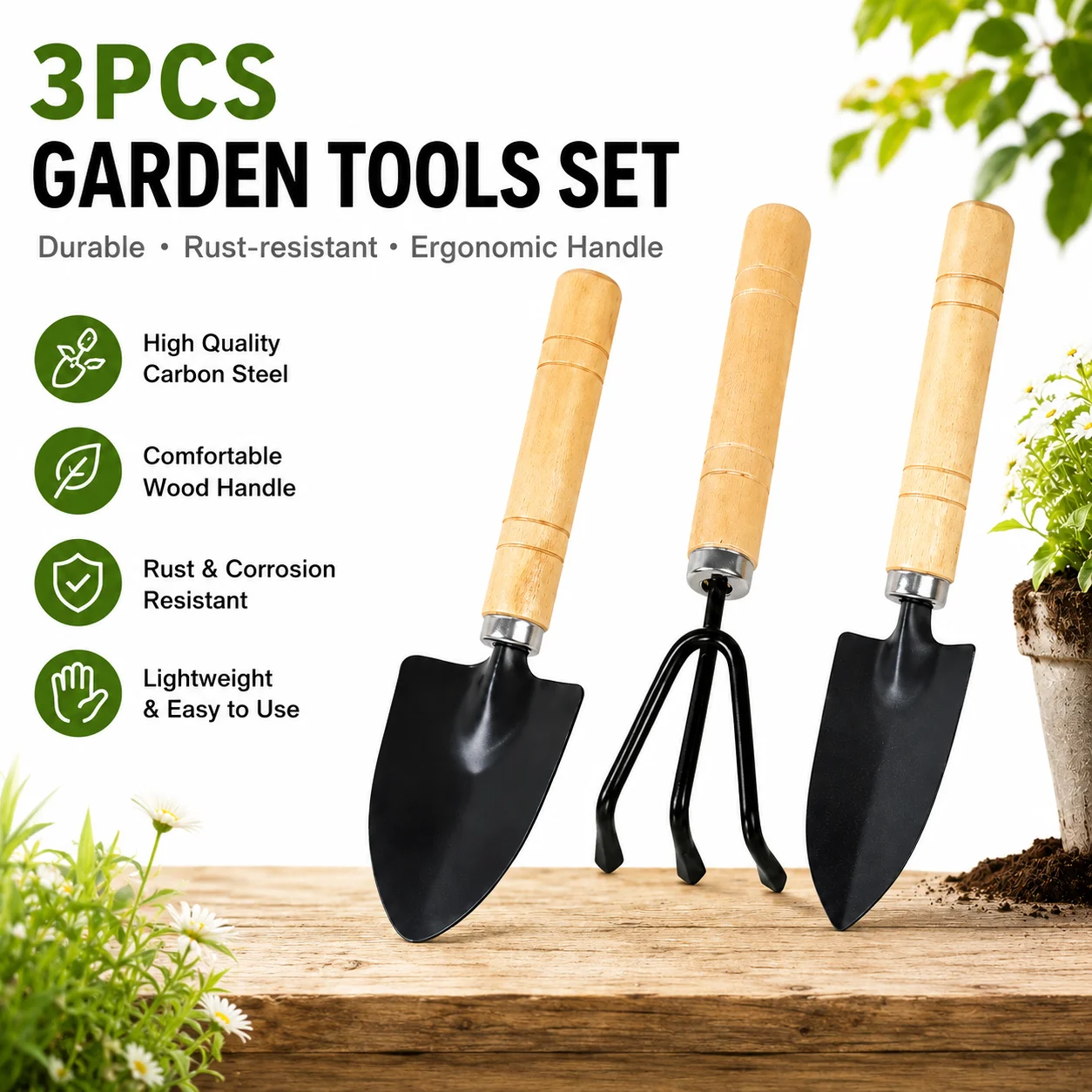 Ensemble de 3 outils de jardin - Garden Hand Trowel avis et prix