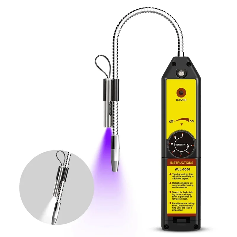 WJL-6000UV Rilevatore di perdite alogene Rilevatore di perdite di freon R22 R410A R134A R1234YF Strumento tester per condizionatore d'aria per gas refrigerante-CLIM