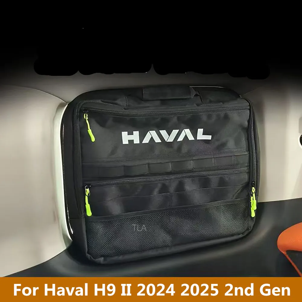 

Outdoor Camping Storage Bag For Haval H9 II 2024 2025 2nd Trunk Side Window Storage Bag Inner Car Accessories